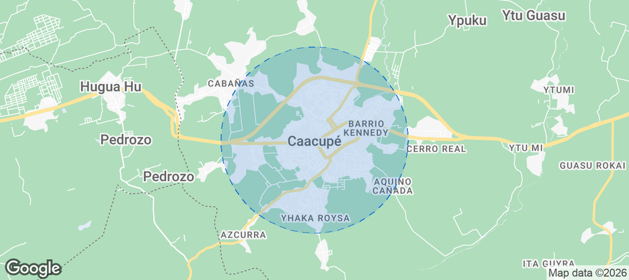 Caacupé Airbnb map